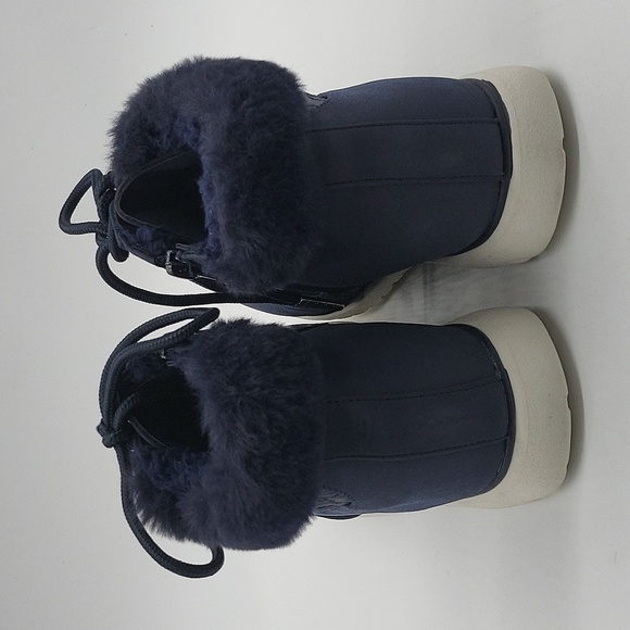 1051- Karen Scott Ankle Boots Size 7 White And Blue Colors NWT - Picture 4 of 8